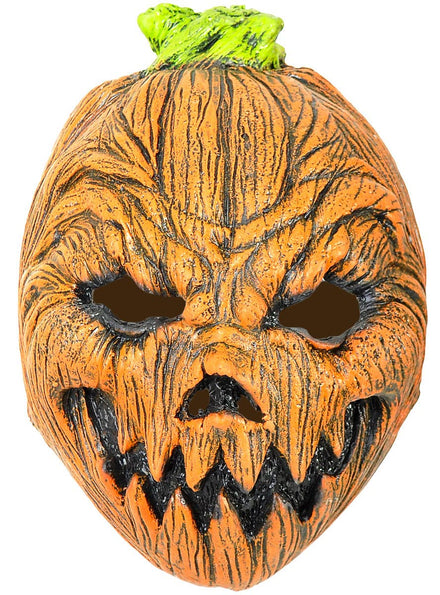 Image of Rubber Latex Orange Pumpkin Head Latex Mask - Main Image