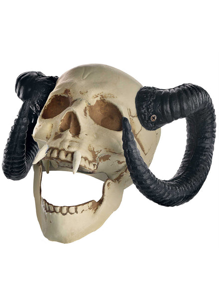 Halloween Skull With Goat Horns Decoration - Main Image