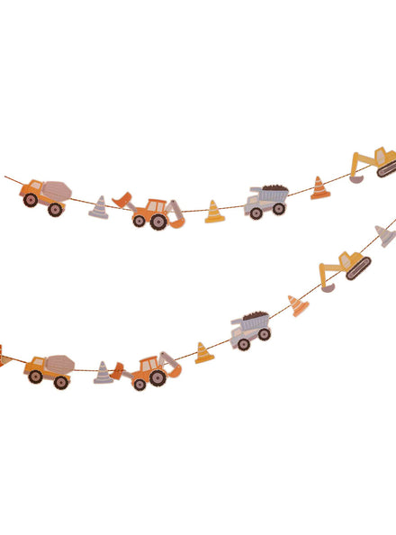 Diggin It Construction Party 3m Long Garland – Main Image