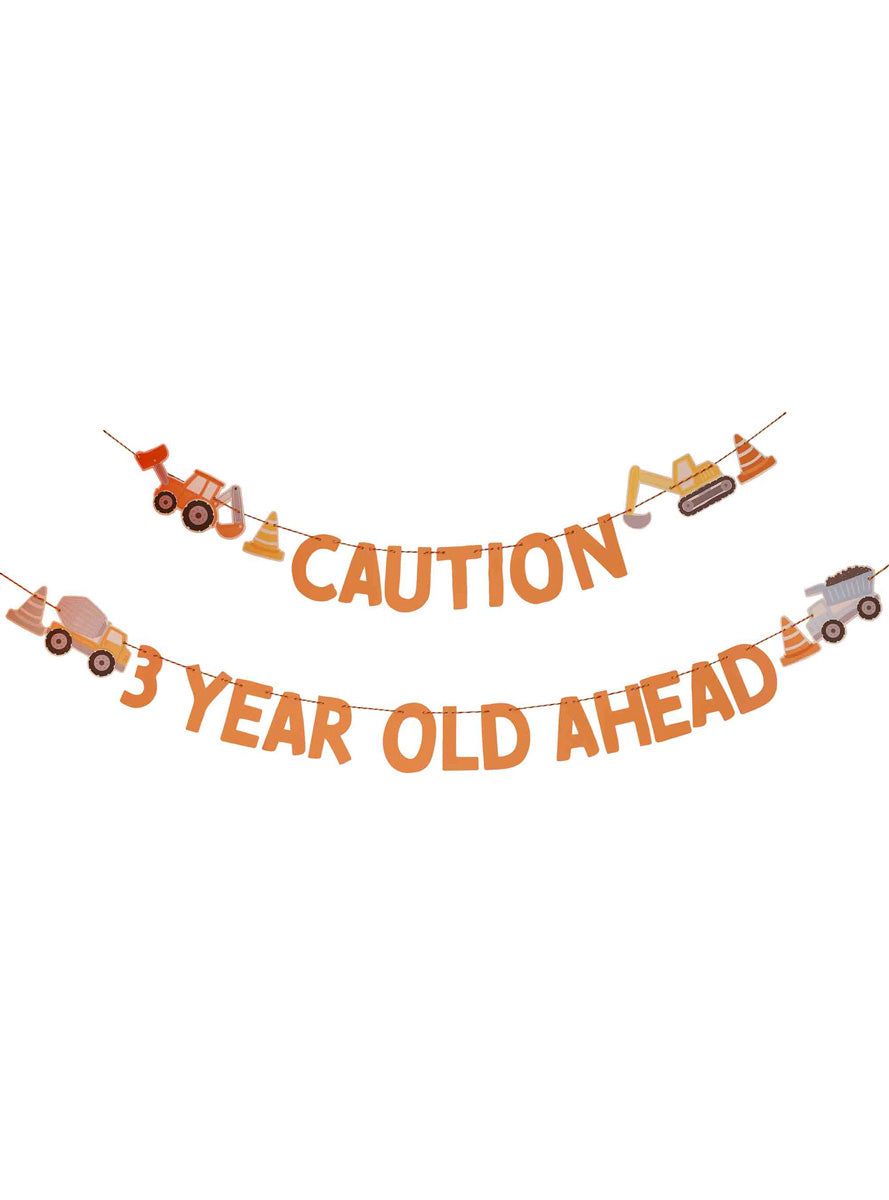 Diggin It Construction Party Customisable 2m Long Age Bunting – Main Image