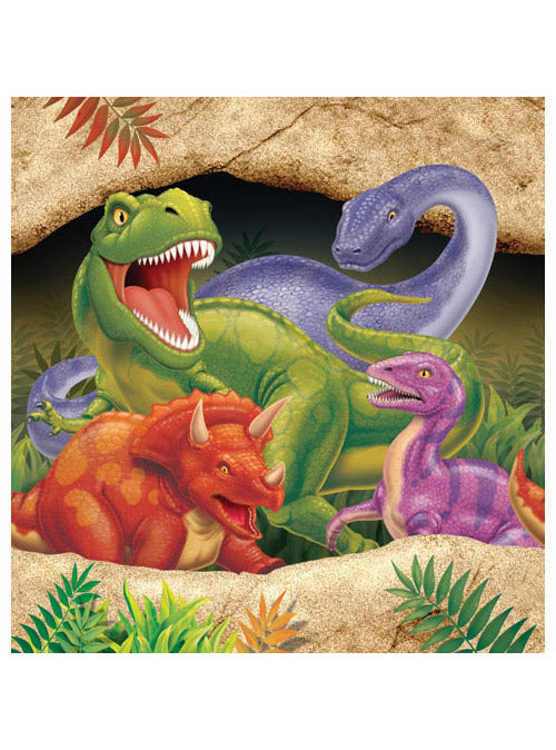 Dino Blast 274cm Boarder Print Plastic Table Cover - Main Image