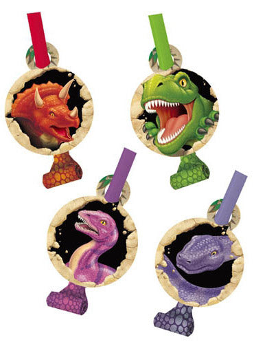 Dino Blast 8 Pack Party Favour Blowouts - Main Image