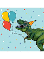 Image of T-Rex Dinosaur 20 Pack Paper Party Napkins