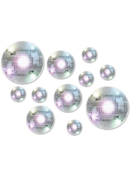 Image of 70s Disco Ball Cut Outs Party Decoration