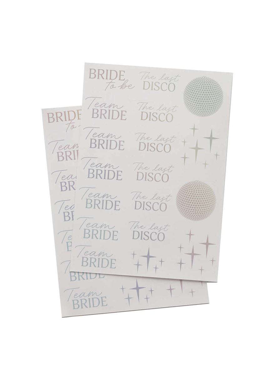 Disco Hen Night Team Bride Stickers - Main Image
