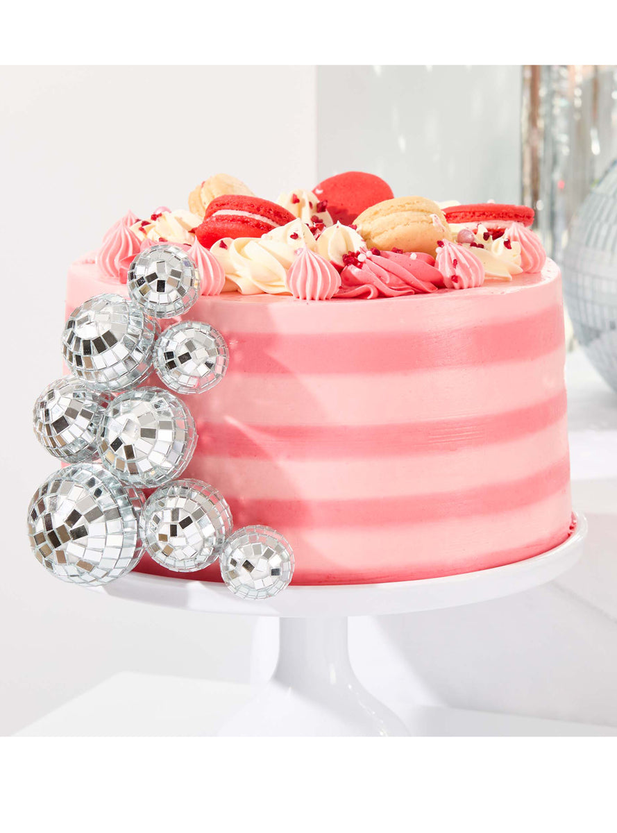 Disco Party 8 Pack Disco Ball Food Pick Decorations - Lifestyle Image 1