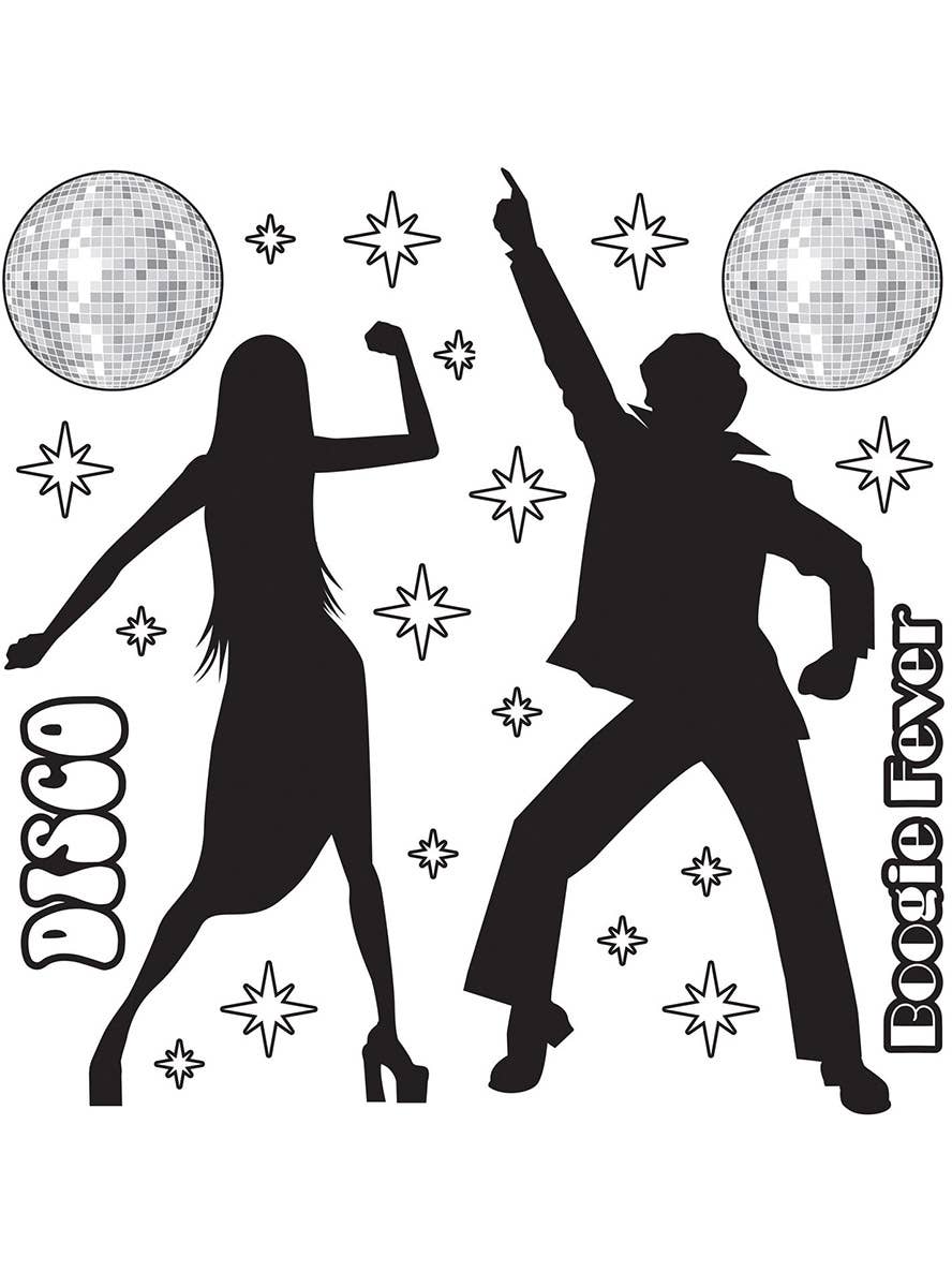 Image of 70s Disco Silhouettes Party Decoration