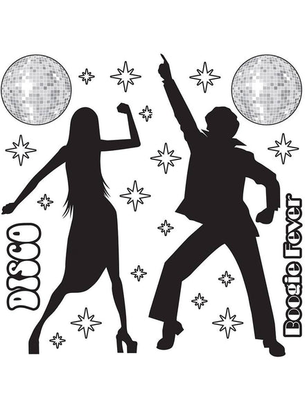 Image of 70s Disco Silhouettes Party Decoration