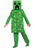 Green Minecraft Creeper Dress Up Costume for Boys
