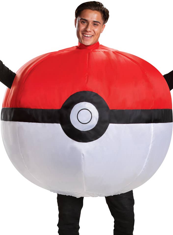 Inflatable Poke Ball Costume | Adults Red Pokemon Ball Costume