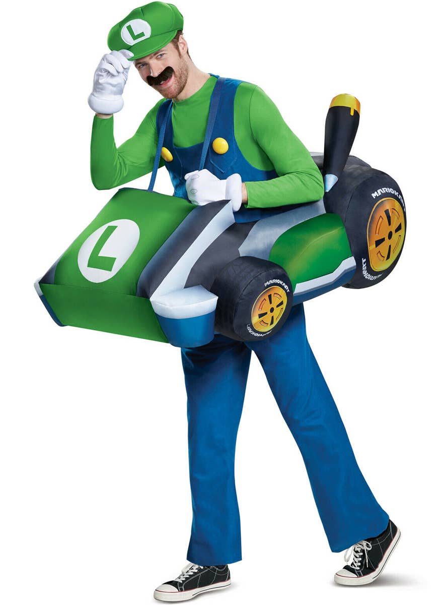 Inflatable Luigi Kart Costume Super Mario Costume For Adults inflatable-luigi-kart-costume-super-mario-costume-for-adults