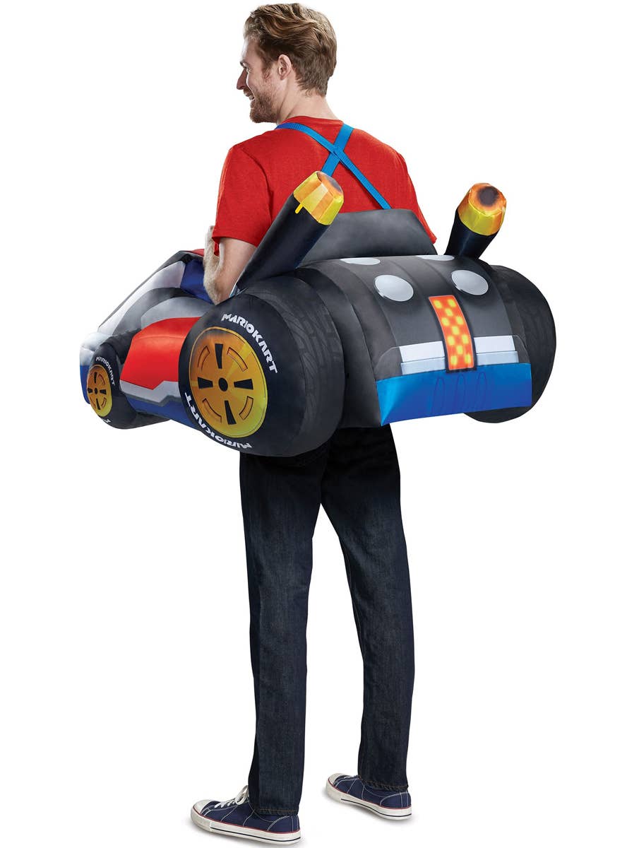 Adults Inflatable Mario Car Costume - Back Image