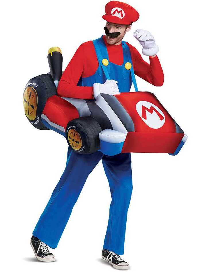 Adults Inflatable Mario Car Costume - Alternate Front Image