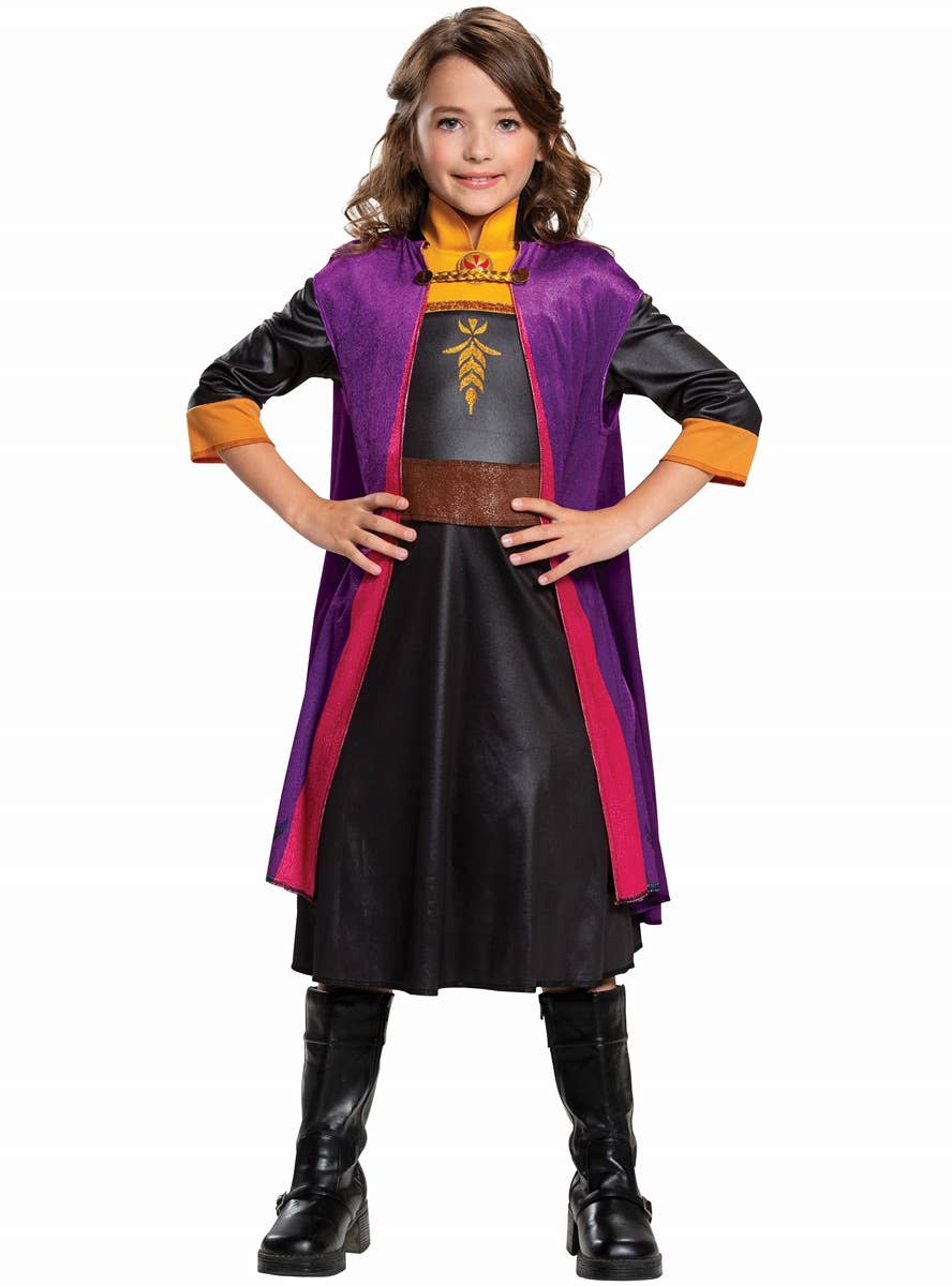 Girls Frozen 2 Anna Classic Costume by Disguise, Front Image