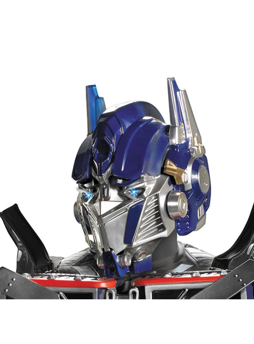 Collector's Edition Men's Optimus Prime Costume - Close Mask Image