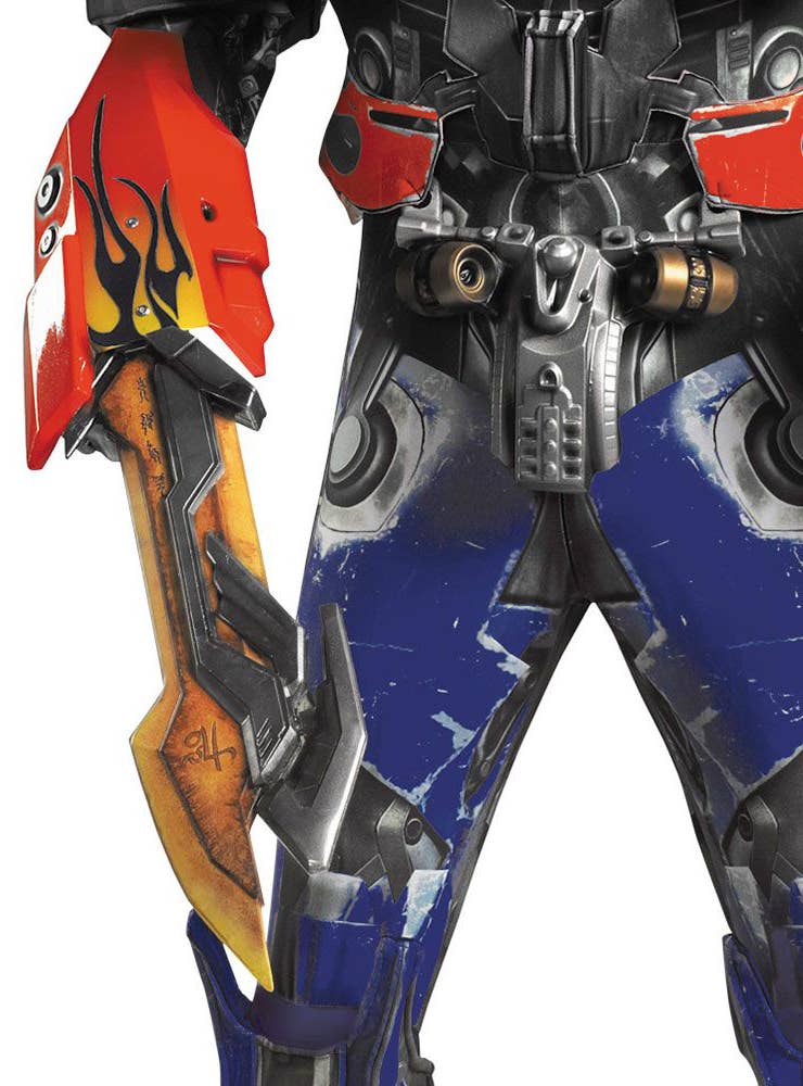 Collector's Edition Men's Optimus Prime Costume - Close Legs Image