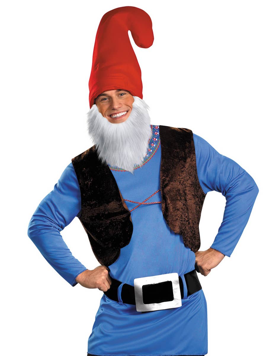 Papa Smurf Gnome Costume for Men - Close Image