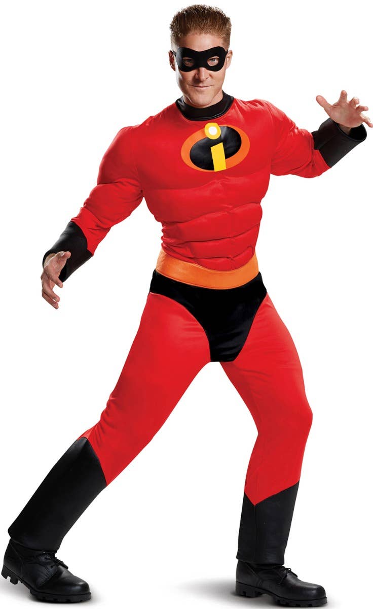 Men's Plus Size Mr Incredible Incredibles 2 Superhero Costume Main Image