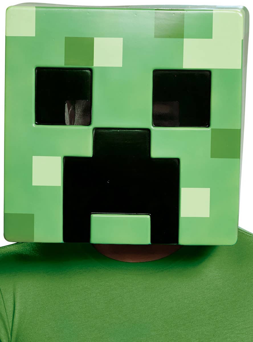 Adults Minecraft Creeper Mask Green Minecraft Creeper Costume Mask adults-minecraft-creeper-mask-green-minecraft-creeper-costume-mask