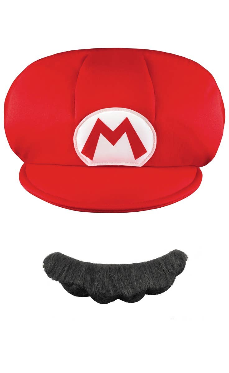 Kids Mario Bros Hat and Mustache Accessory Kit Main Image