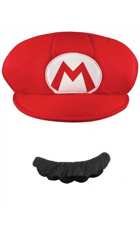 Super Mario Accessory Kit Hat moustache Main image