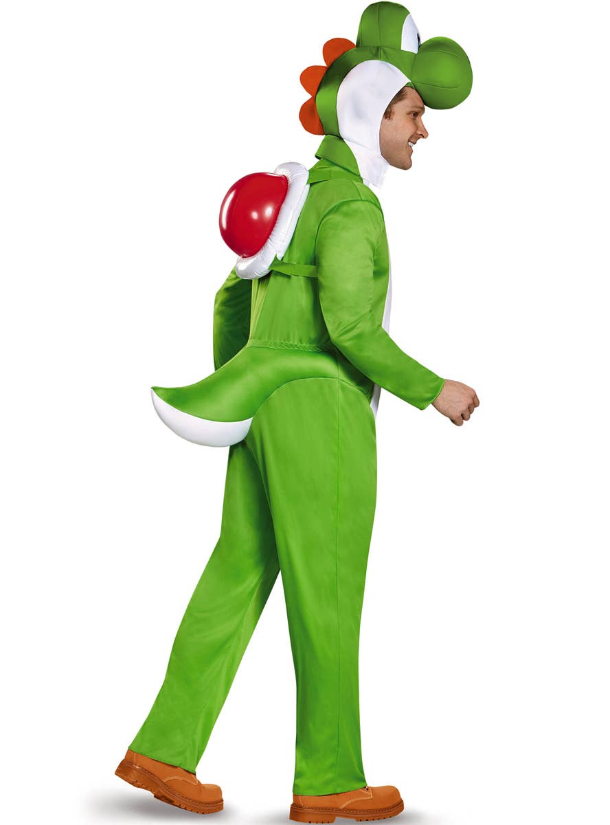 Yoshi Men's Super Mario Costume - Back Image