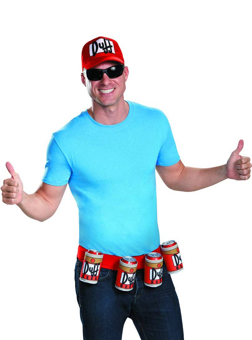Duffmman Duffman Costume Accessory Kit | The Simpsons Costume Kit for Adults