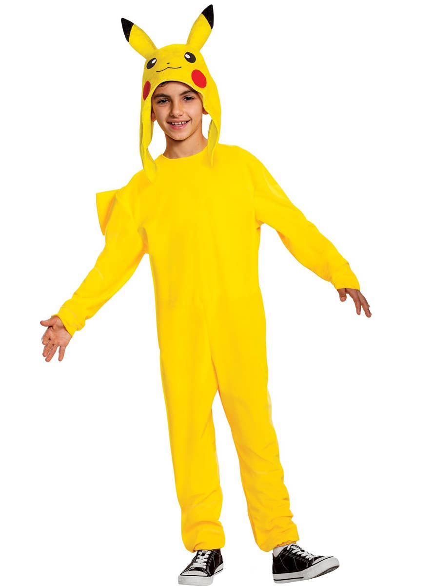 Pokemon Boys Deluxe Pikachu Fancy Dress Costume - Main Front Image