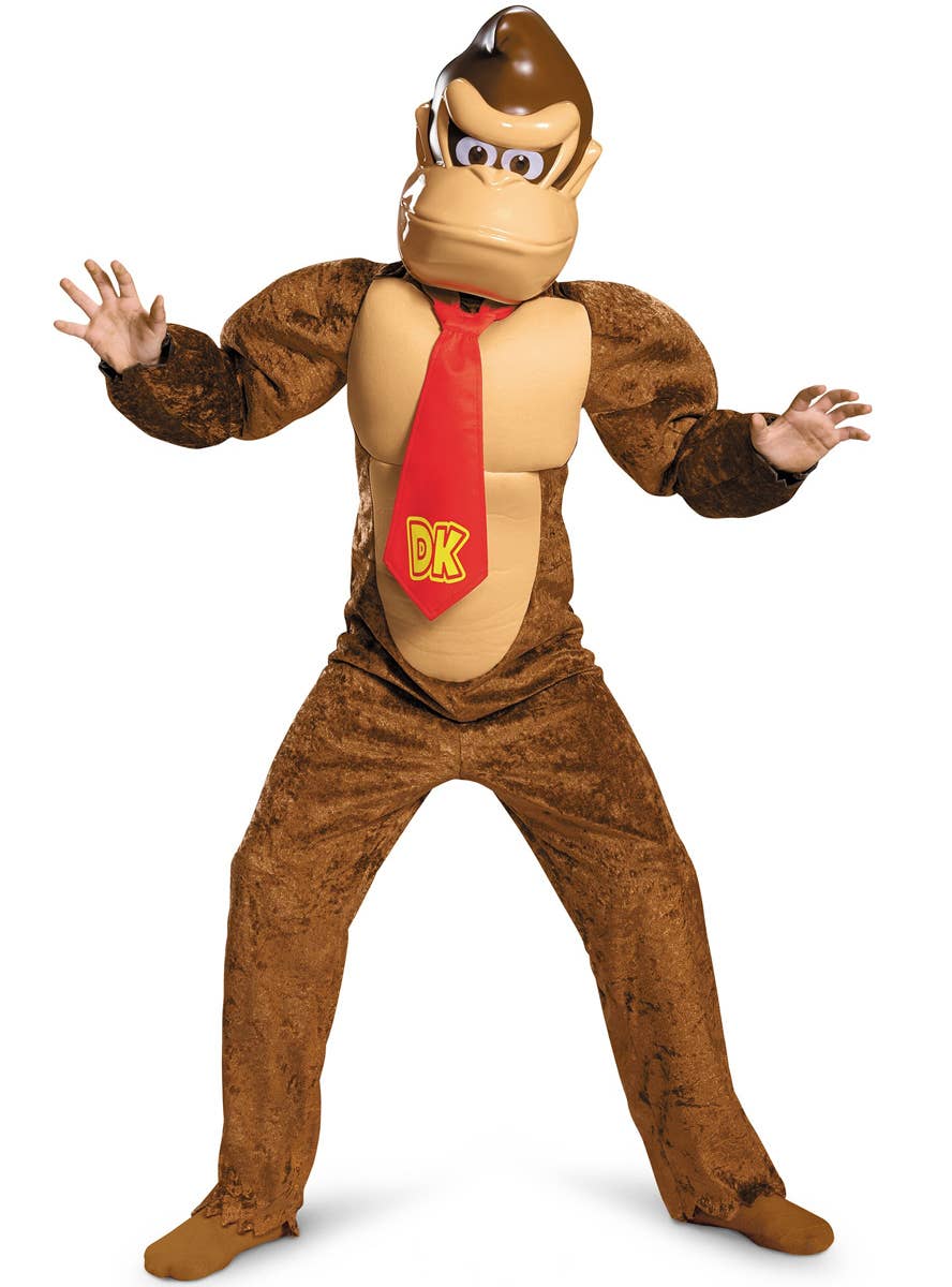 Boys Brown Donkey Kong Dress Up Costume Main Image