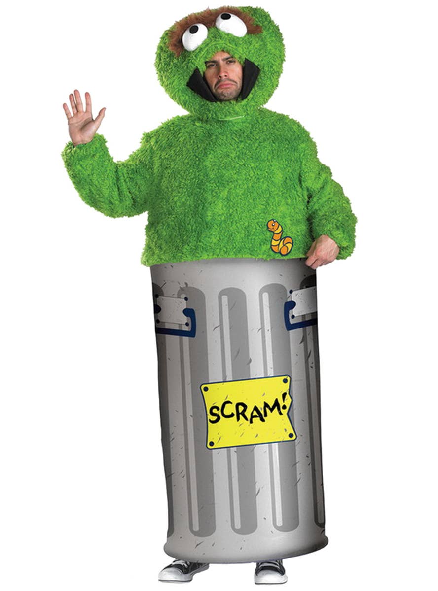 Sesame Street Adult's Oscar the Grouch Costume Main Image