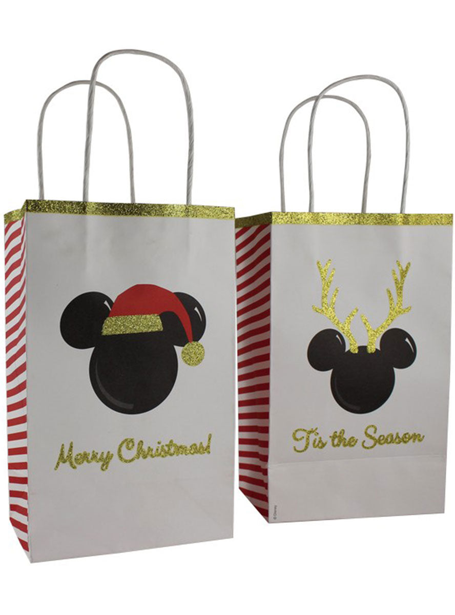 Disney Christmas 6 Pack Mickey Print Treat Bags - Main Image