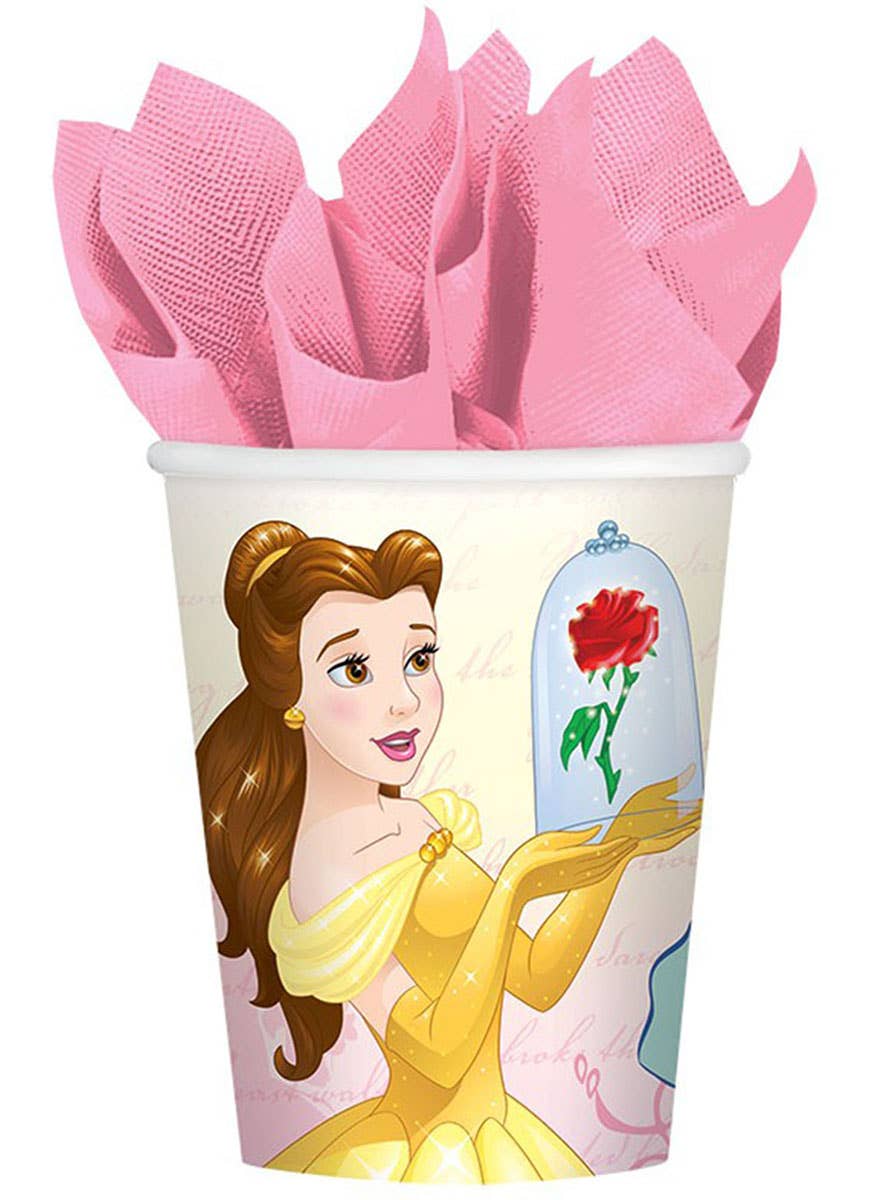 Image of Disney Princesses Belle 8 Pack Paper Cups