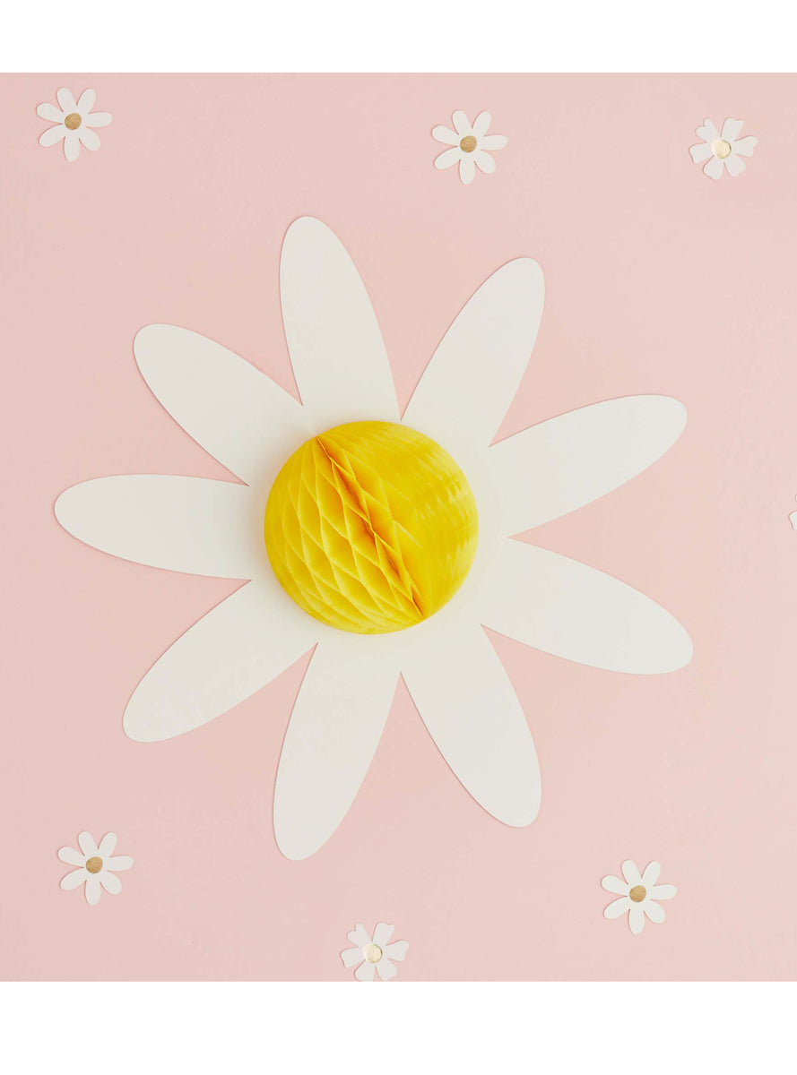 Ditsy Daisies 3 Pack 30cm Floral Hanging Honeycomb Decorations - Main Image