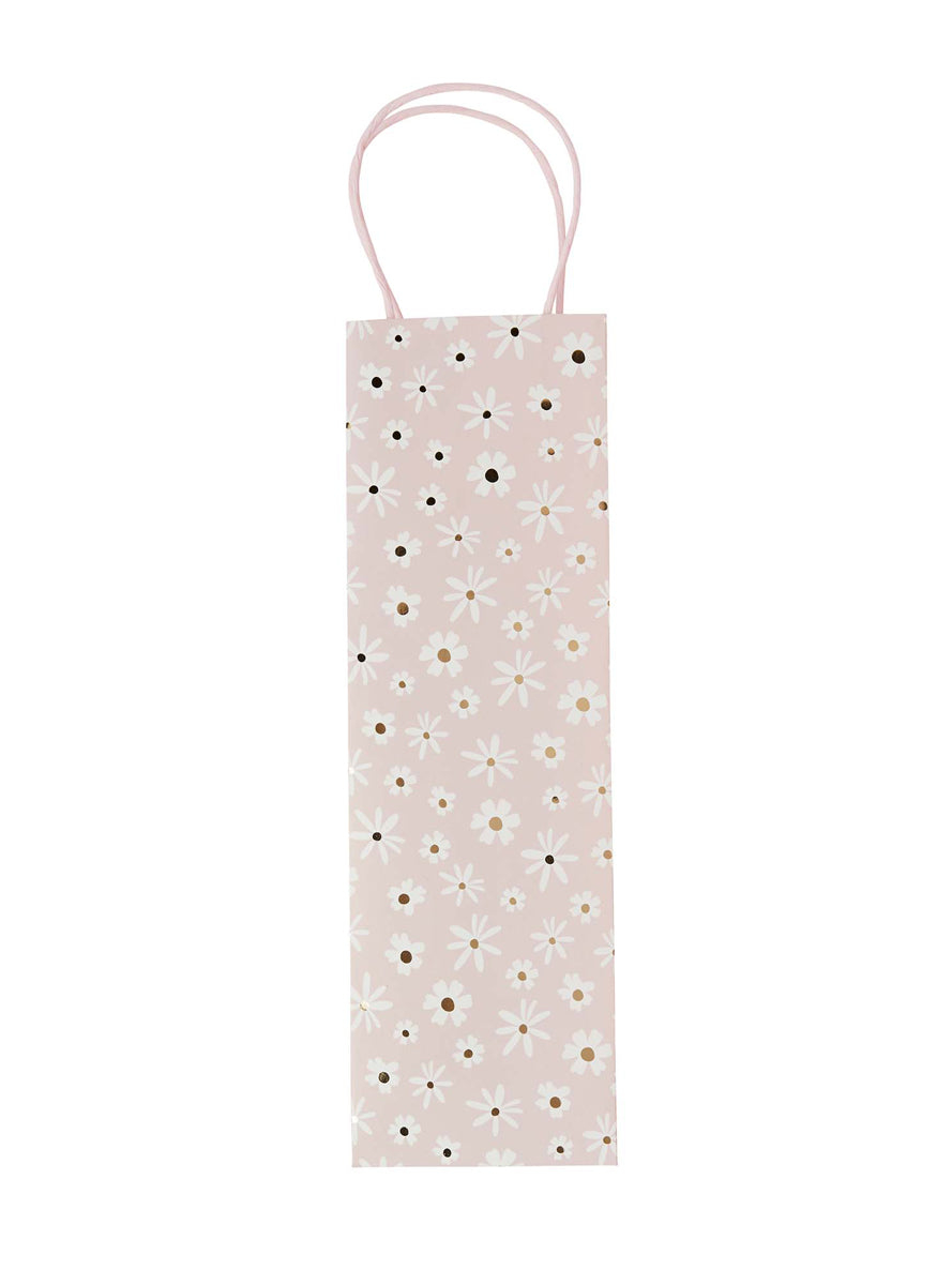 Ditsy Daisies 35cm Wine Bottle Gift Bag - Main Image