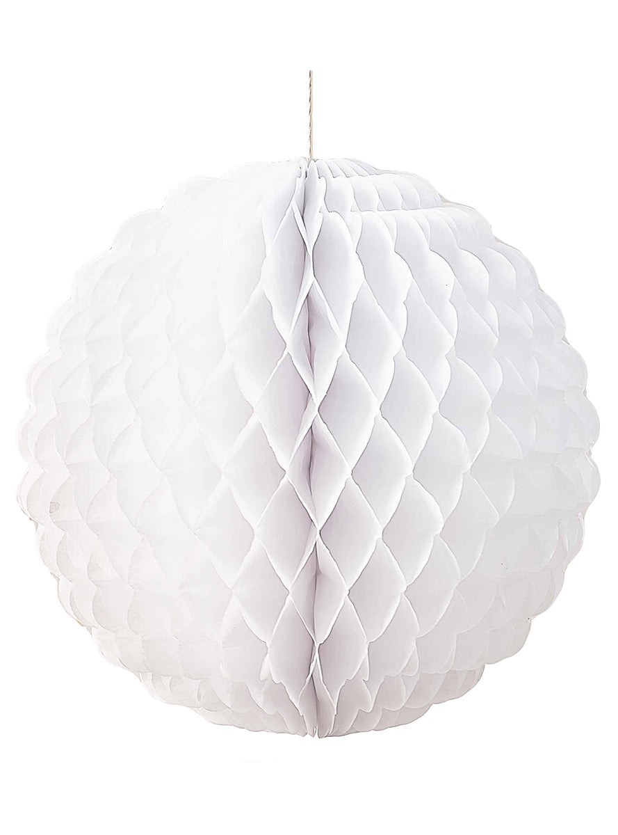 Ditsy Daisy 2 Pack White Hanging Honeycomb Decorations – Main Image