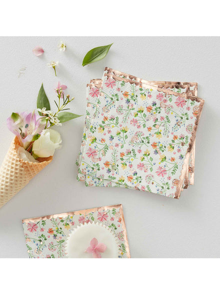 Ditsy Floral 16 Pack 12cm Napkins – Main Image
