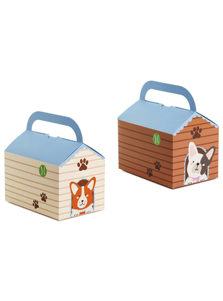 Dog Party 6 Pack 16cm Cake Boxes - Main Image