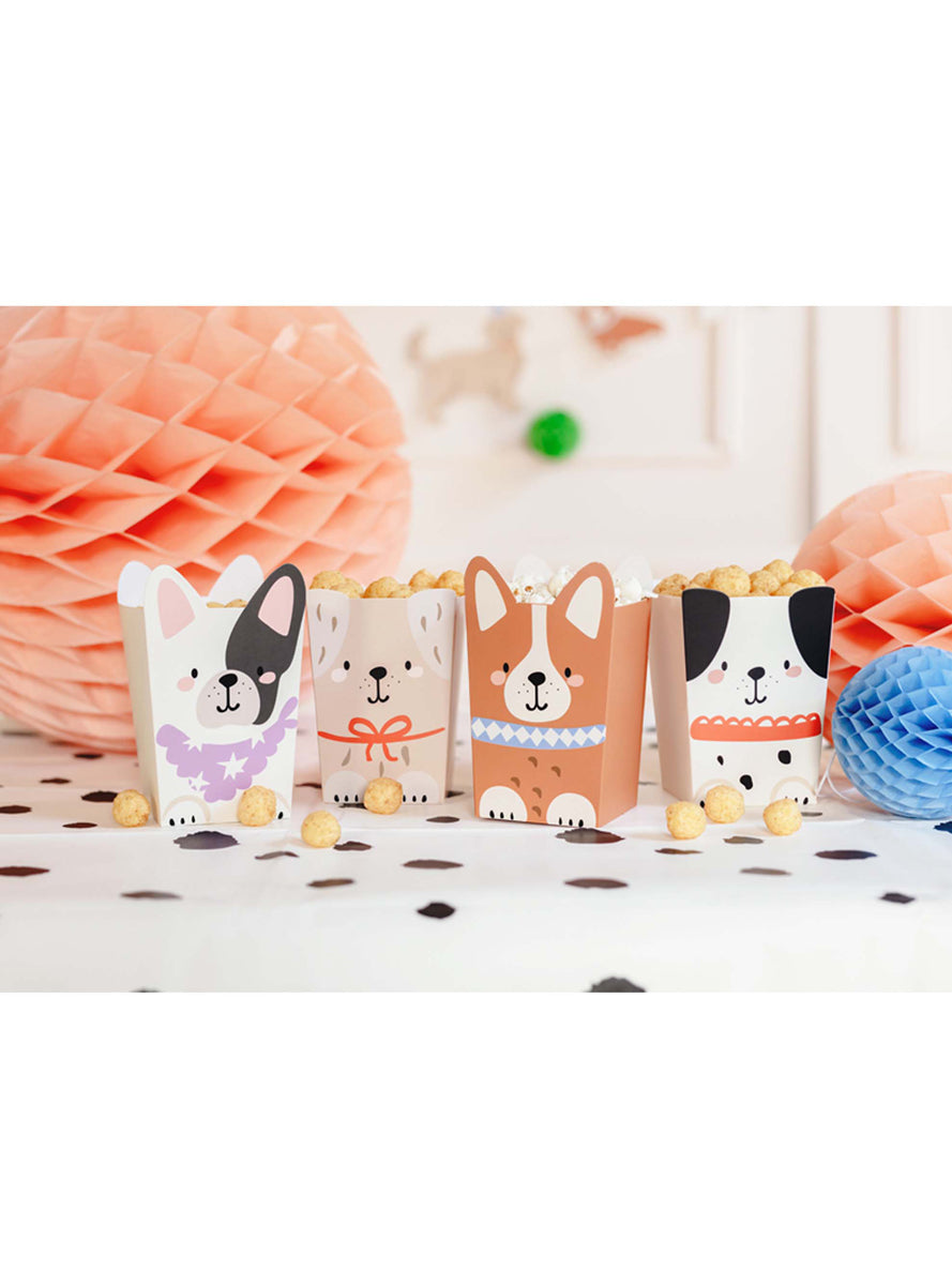 Dog Party 6 Pack Popcorn Boxes - Lifestyle Image 1