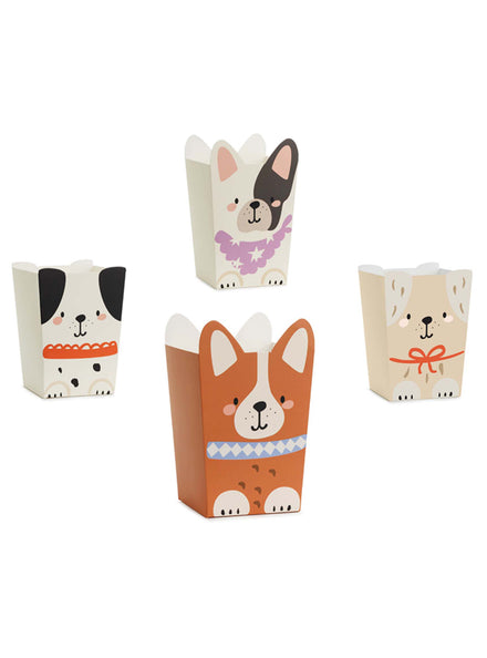 Dog Party 6 Pack Popcorn Boxes - Main Image