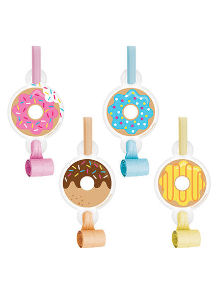 Donut Time 8 Pack Party Favour Blowouts – Main Image