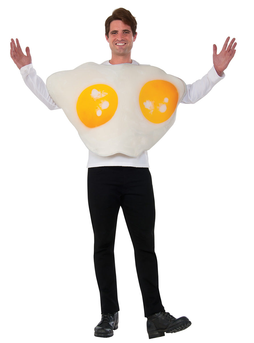 Fried Egg Novelty Adults Food Costume - Main Image