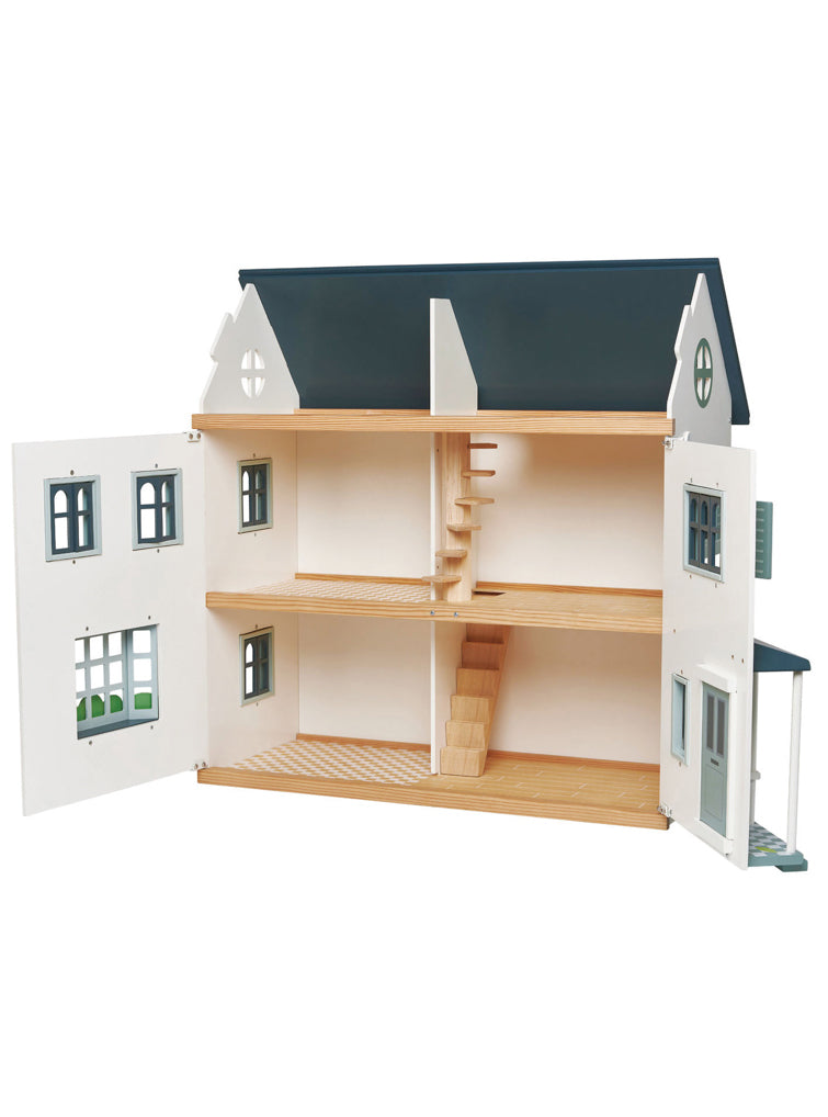 Dovetail Doll House Childrens Wooden Toy Set - Alternate Image