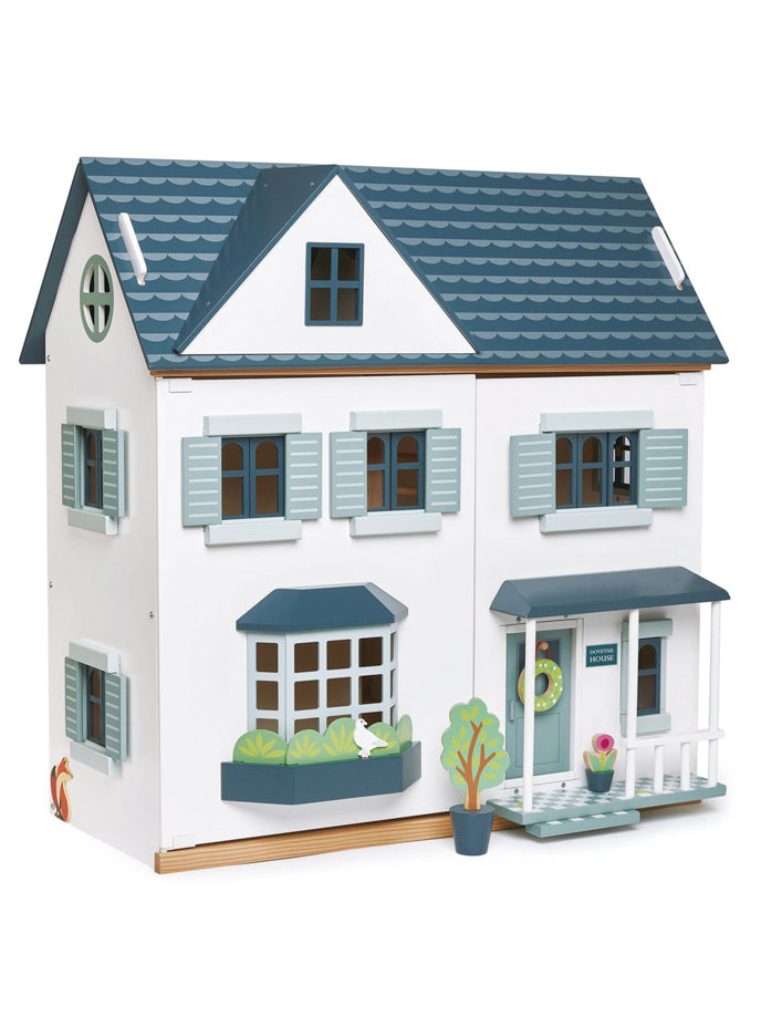 Dovetail Doll House Childrens Wooden Toy Set - Main Image