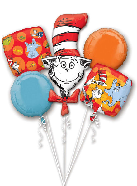 Dr Seuss 5 Piece Balloon Bouquet - Main Image