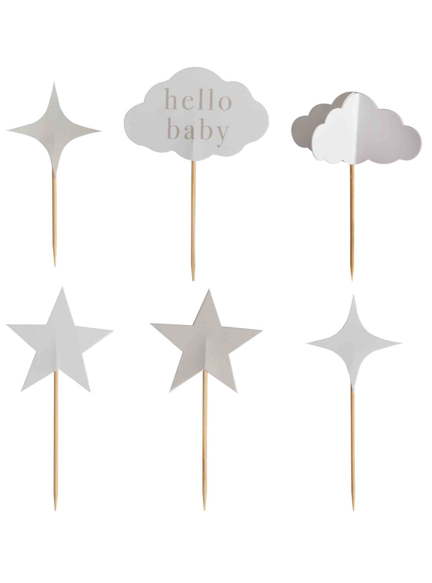 Dream Baby 12 Pack Baby Shower Cupcake Toppers – Main Image