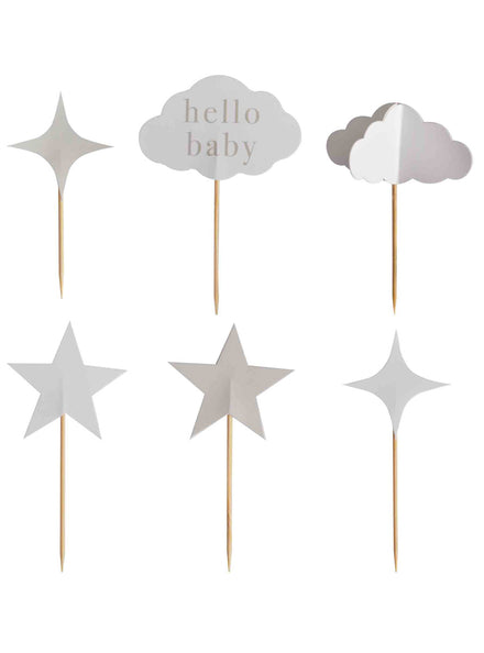 Dream Baby 12 Pack Baby Shower Cupcake Toppers – Main Image