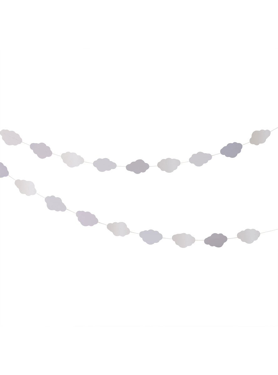 Dream Baby Grey and White Cloud 3m Long Garland – Main Image