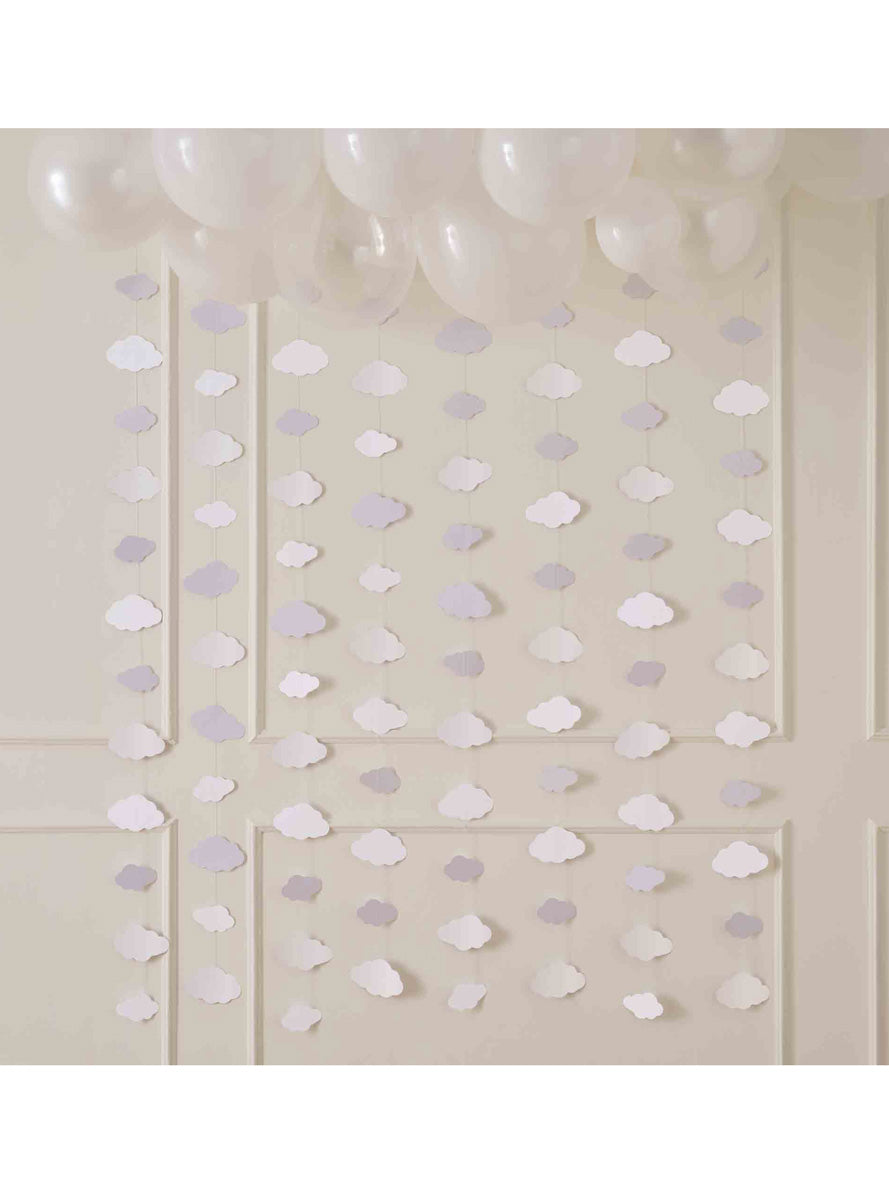 Dream Baby Hanging Pearlescent Clouds 180cm Backdrop – Lifestyle Image