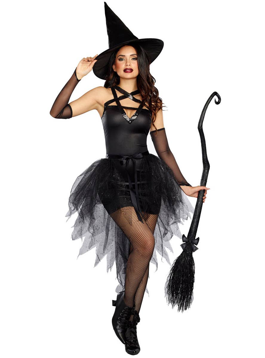Women's Wicked Witch Sexy Halloween Costume Front Image