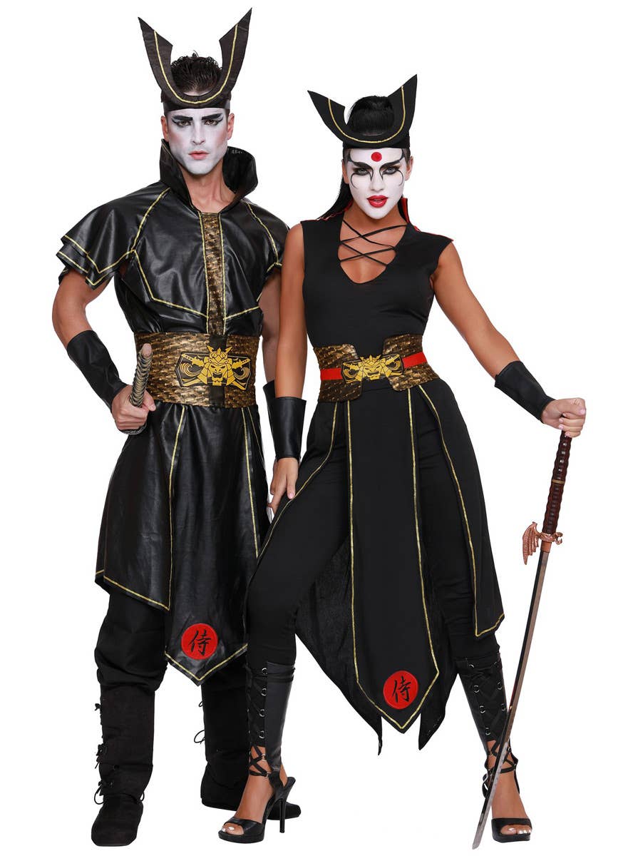 Men's Plus Size Japanese Samurai Warrior Costume Alternate Image